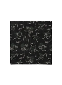 Green Floral Pocket Square