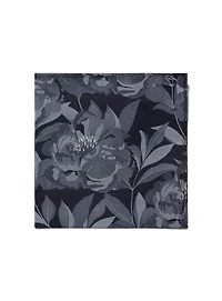 Blue Floral Pocket Square