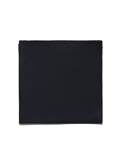 Navy Textured Pocket Square