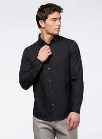 Crosshatch Pattern Shirt