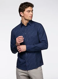 Crosshatch Pattern Shirt