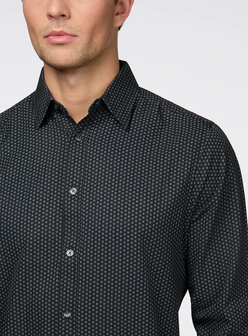 Micro Medallions Black Shirt