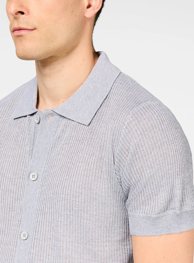 Cashmere Knit Shirt