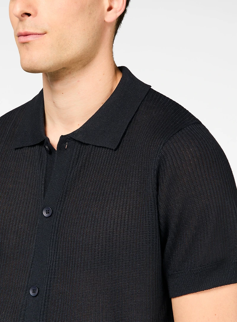 Cashmere Knit Shirt