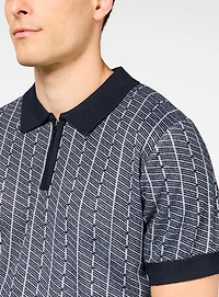 Striped Knit Polo