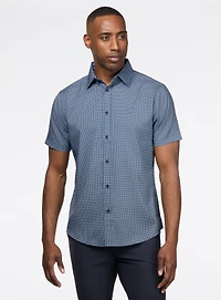 Chemise à motif de petits points