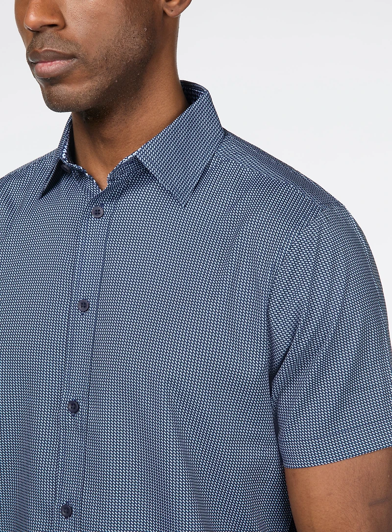 Chemise à motif de petits points