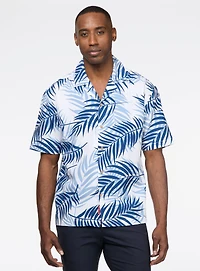 Chemise à motif tropical