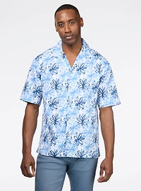 Chemise à motif de fleurs