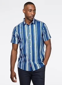 Chemise à motif de rayures