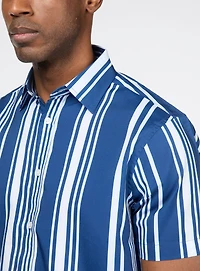 Chemise à motif de rayures