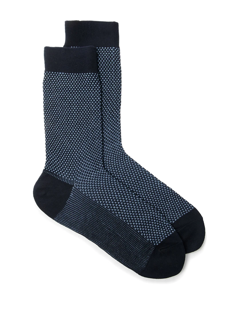 Chaussettes à faux uni