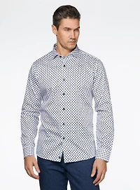 Frisbee Print Sateen Shirt