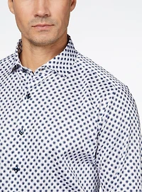 Frisbee Print Sateen Shirt