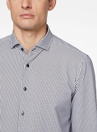 Chemise extensible à imprimé de micro-rayures