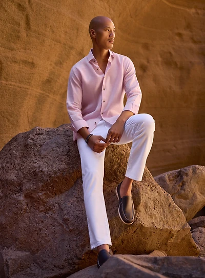 Chemise en lin unie