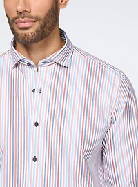 Chemise extensible à rayures