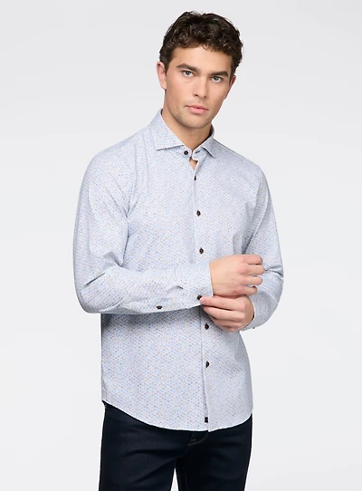 Chemise extensible à motif de billes