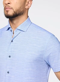 Chemise extensible à micro rayures