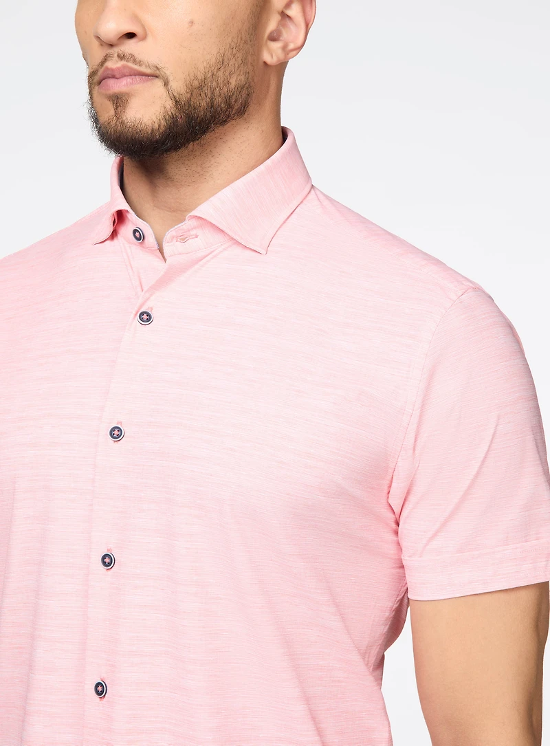 Chemise extensible à micro rayures