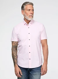 Chemise extensible à micro rayures