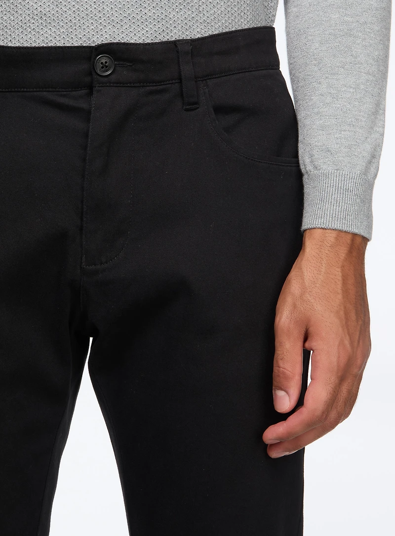Chino avec taille élastique