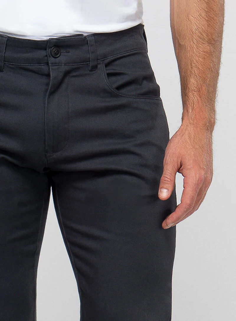 Chino avec taille élastique