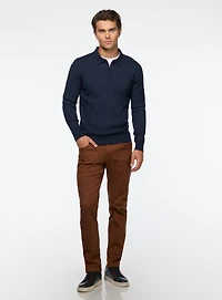 Chino avec taille élastique