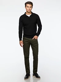 Chino avec taille élastique