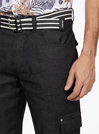 Five Pockets Stretch Denim Bermuda