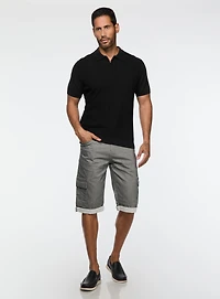 Five Pockets Stretch Denim Bermuda
