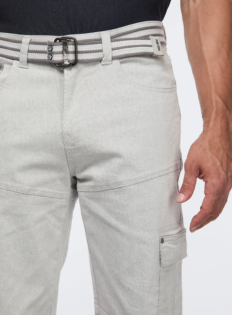 Bermuda en denim extensible cinq poches
