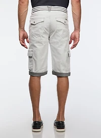 Bermuda en denim extensible cinq poches