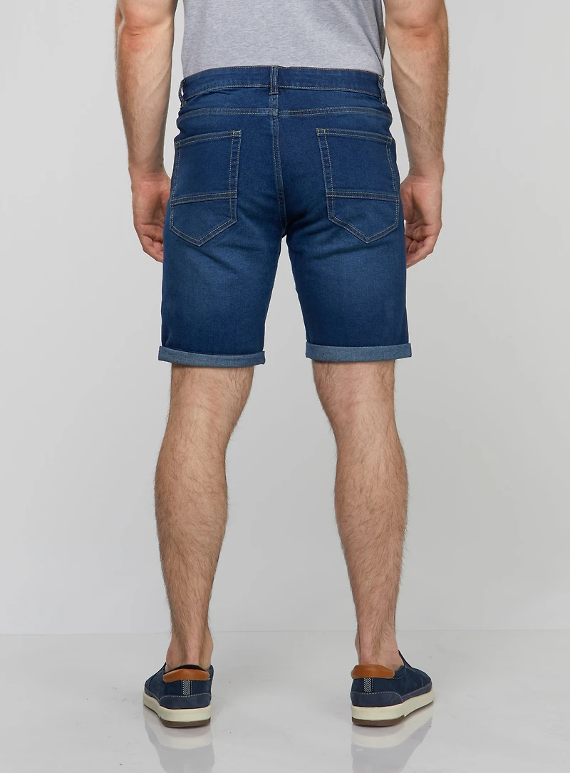 Stretch Denim Bermuda