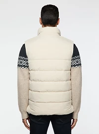 White Sleeveless Quilted Jacket