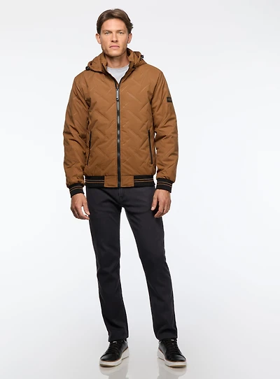Quilted Bomber Jacket