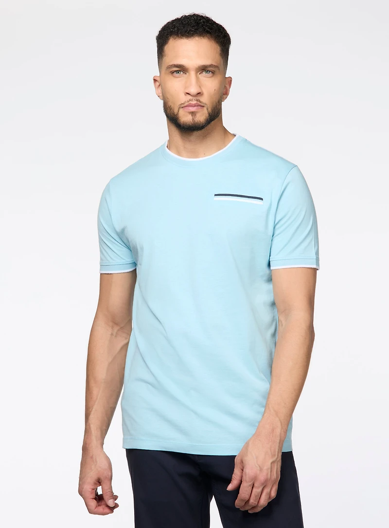 T-shirt with contrasting details