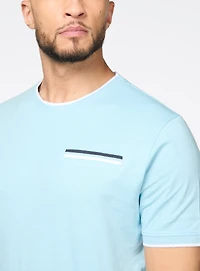 T-shirt à détails contrastants