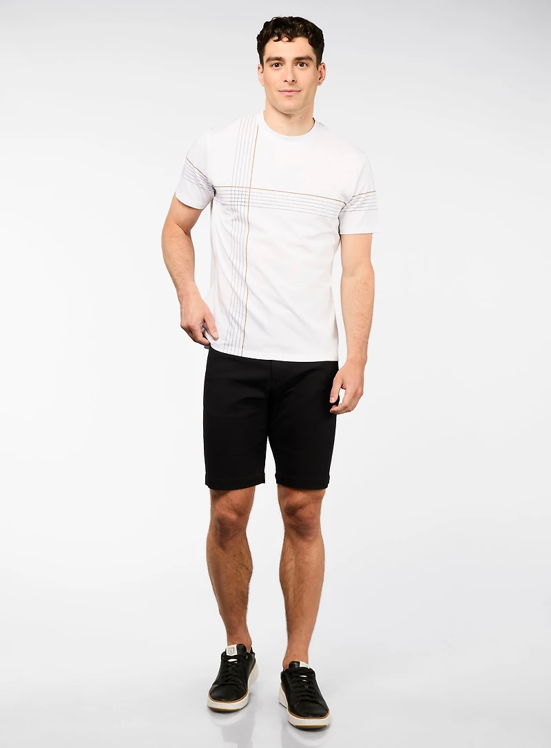 Black Stretch Bermuda