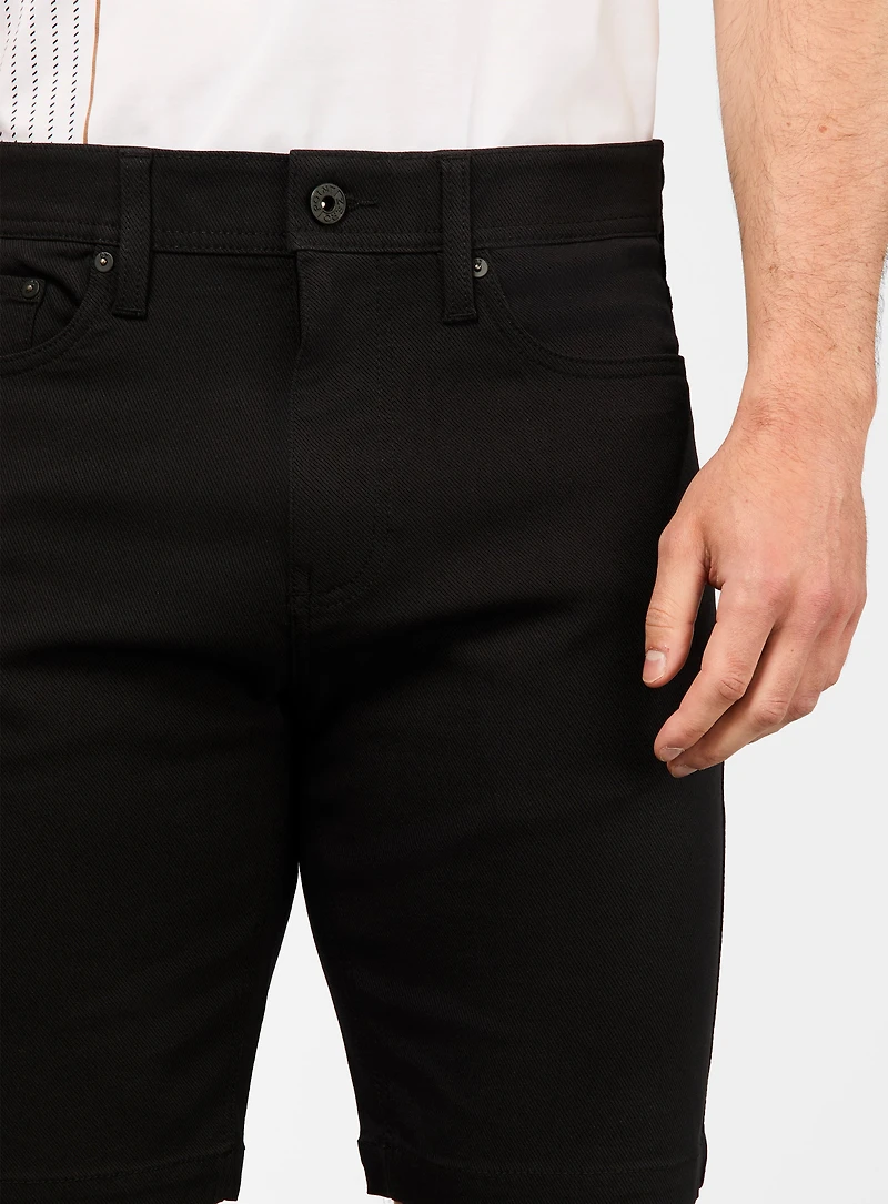 Black Stretch Bermuda