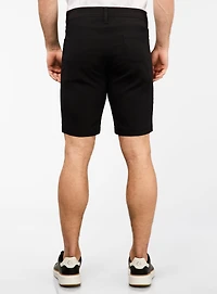 Black Stretch Bermuda