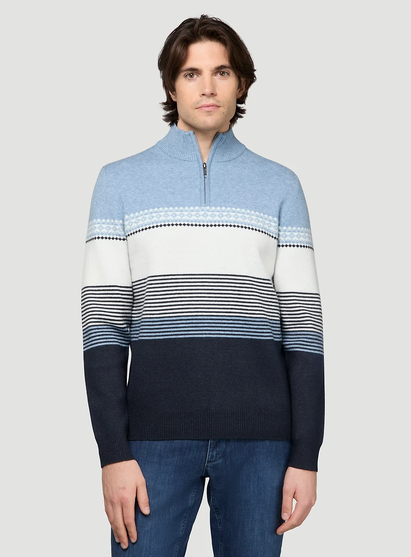 Blue Striped Sweater