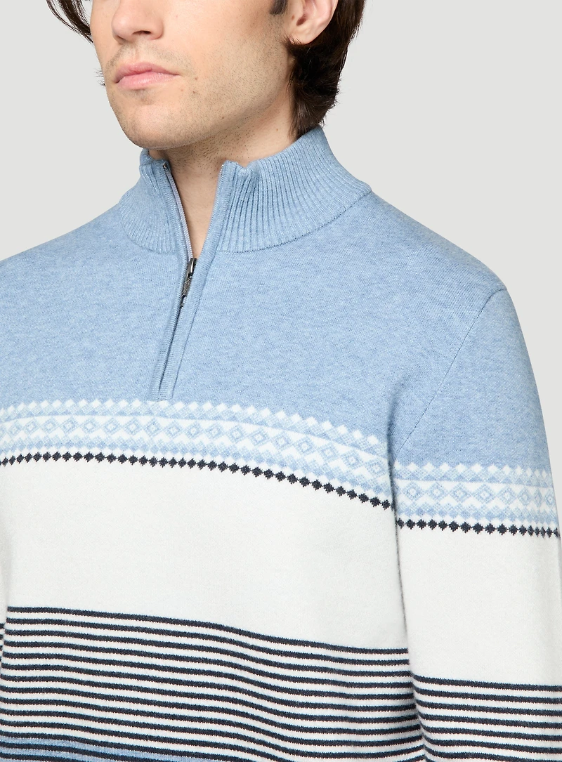 Blue Striped Sweater