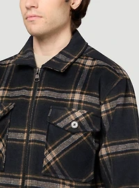 Navy Plaid Jacket