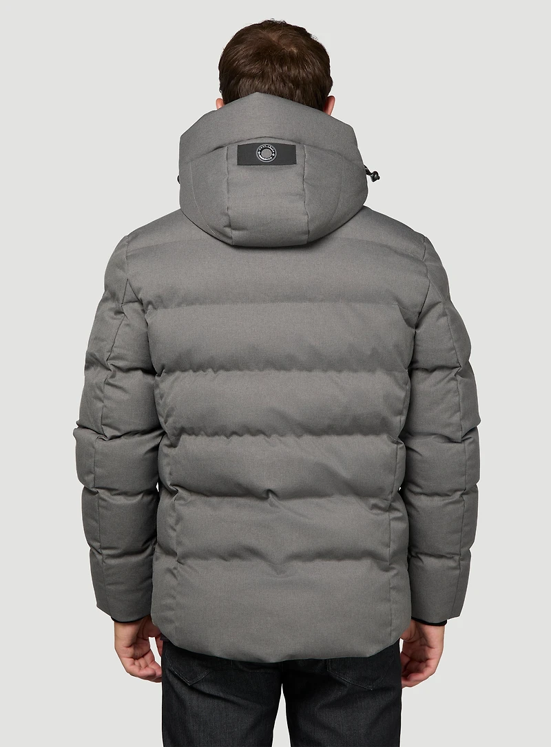 Quilted Lined Hooded Jacket