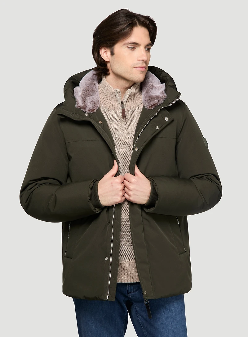 ​'Techdown' Lined Hooded Jacket