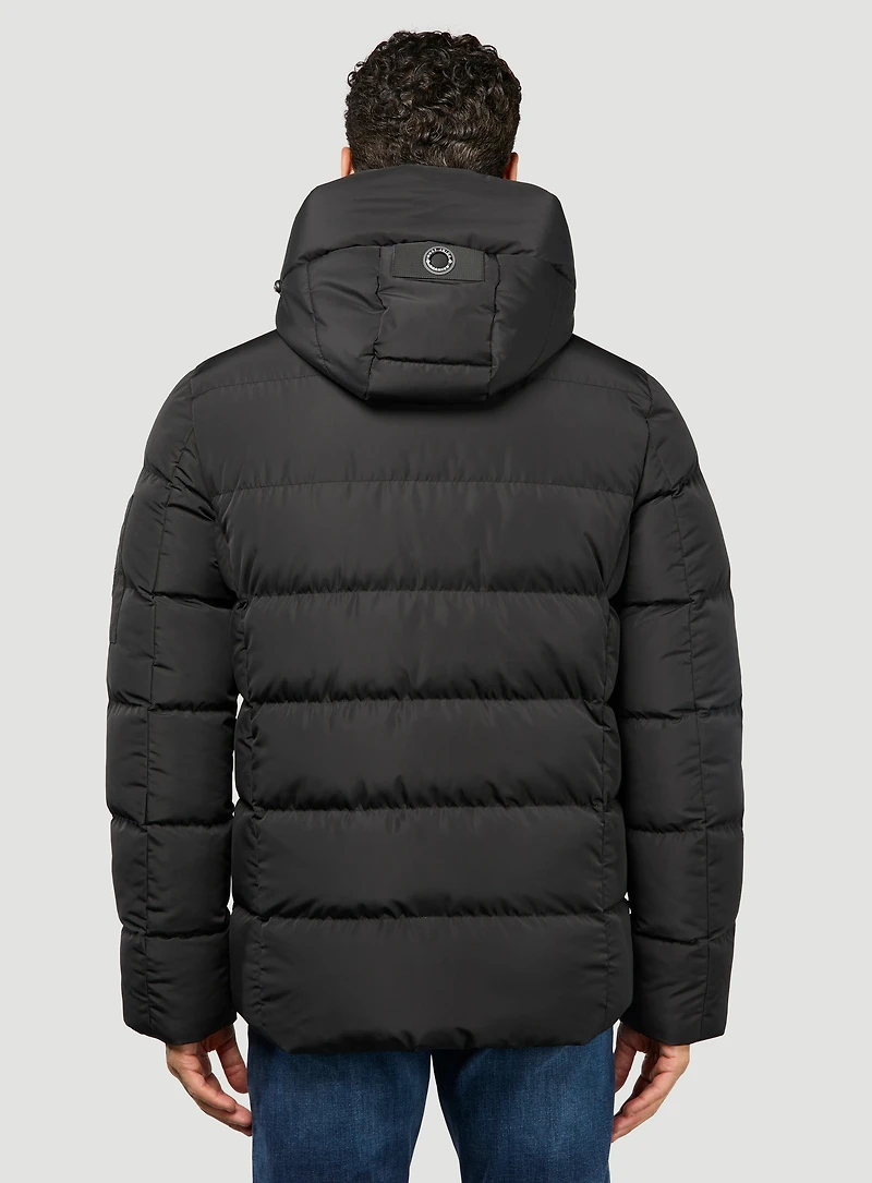 Quilted Jacket with Removable Hood