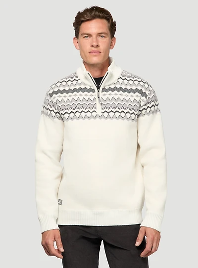White Fair Isle Sweater