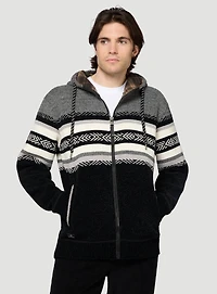 Black Fair Isle Cardigan