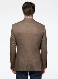 Brown Knitted Sport Jacket